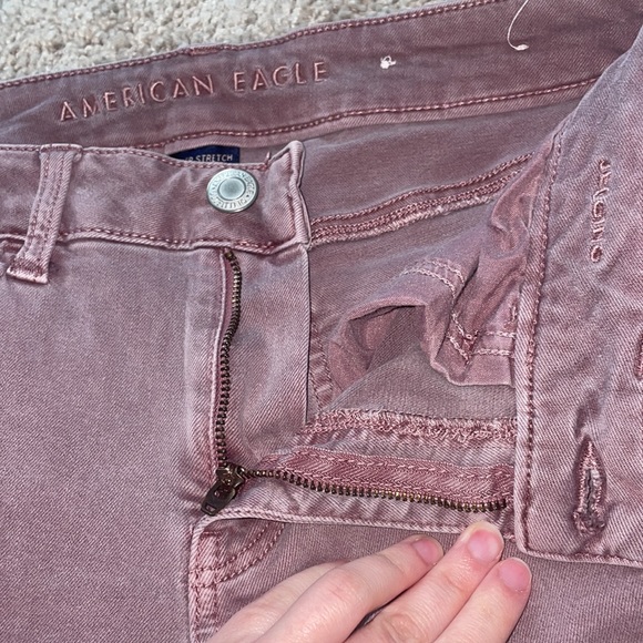 American Eagle size 10 regular washed out purple jeggings - Picture 6 of 10